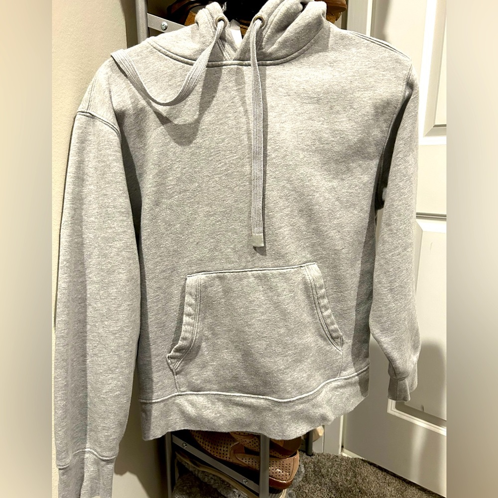 EUC Athleta gray size small hooded sweatshirt.